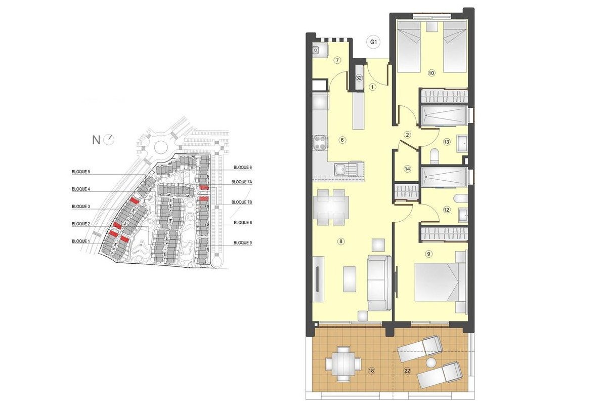 1 Bedroom Penthouse in Algorfa, Costa Blanca — 10